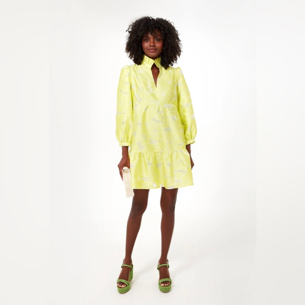 NWT Tuckernuck Citron Fil Coupe Palmerston Dress, M
